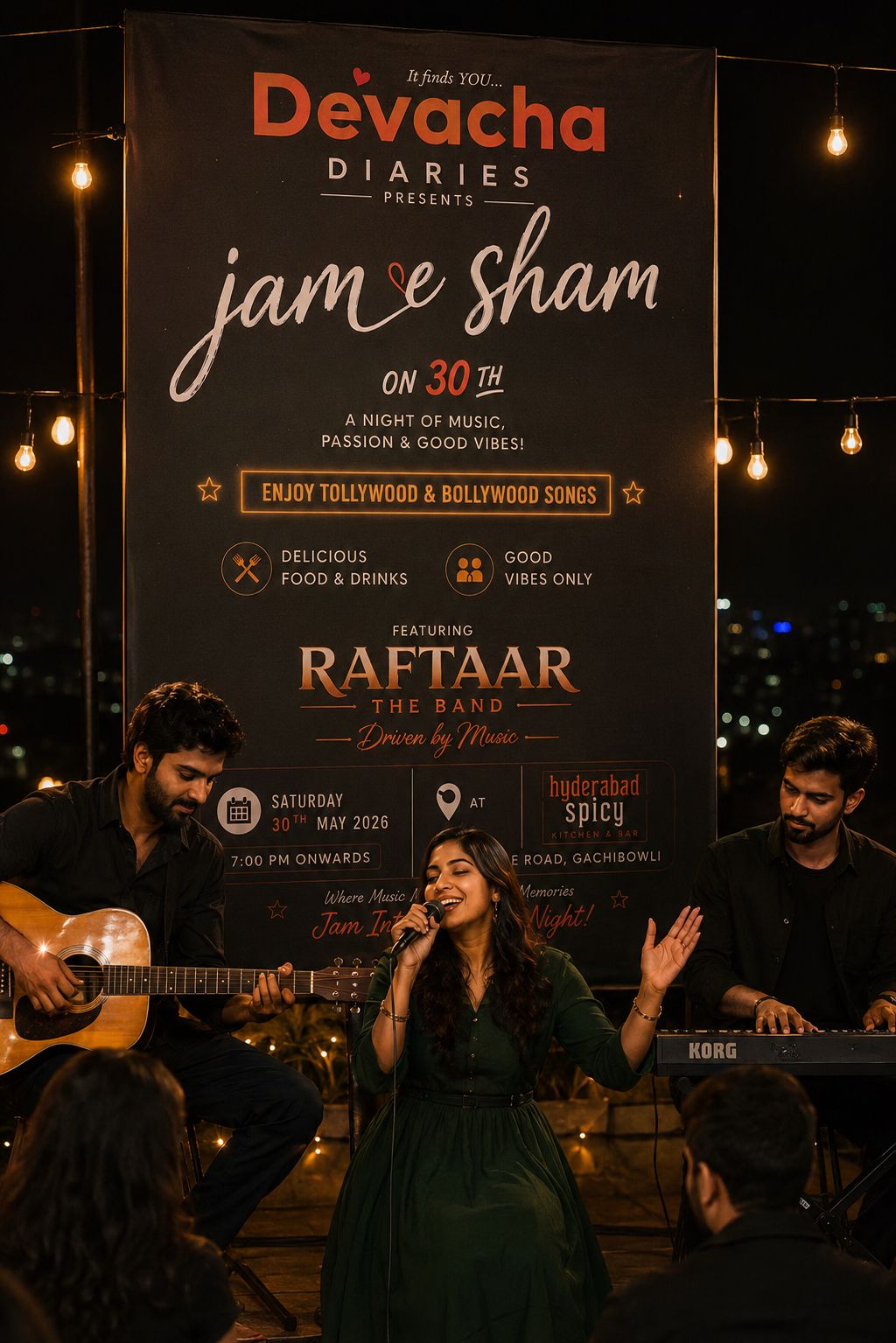 Jam'e Sham — Raftaar The Band live